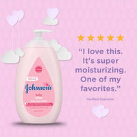 Johnson’s Moisturizing Pink Baby Lotion with Coconut Oil, 27.1 Fl. Oz