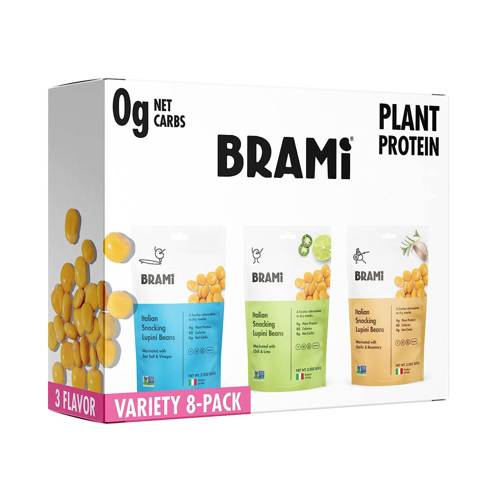 BRAMI Lupini Beans Snack, Mini | 4g Plant Protein